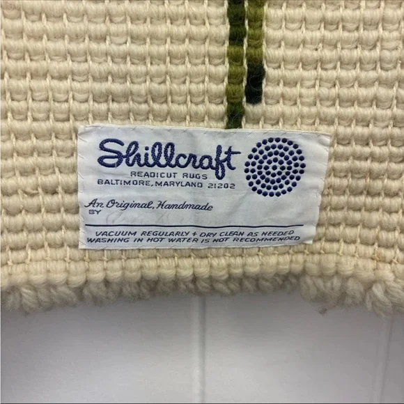 🌹Vintage Shillcraft Rose Weave Handmade Wall Hanging Mid Century Modern Rug Art - Picture 4 of 8